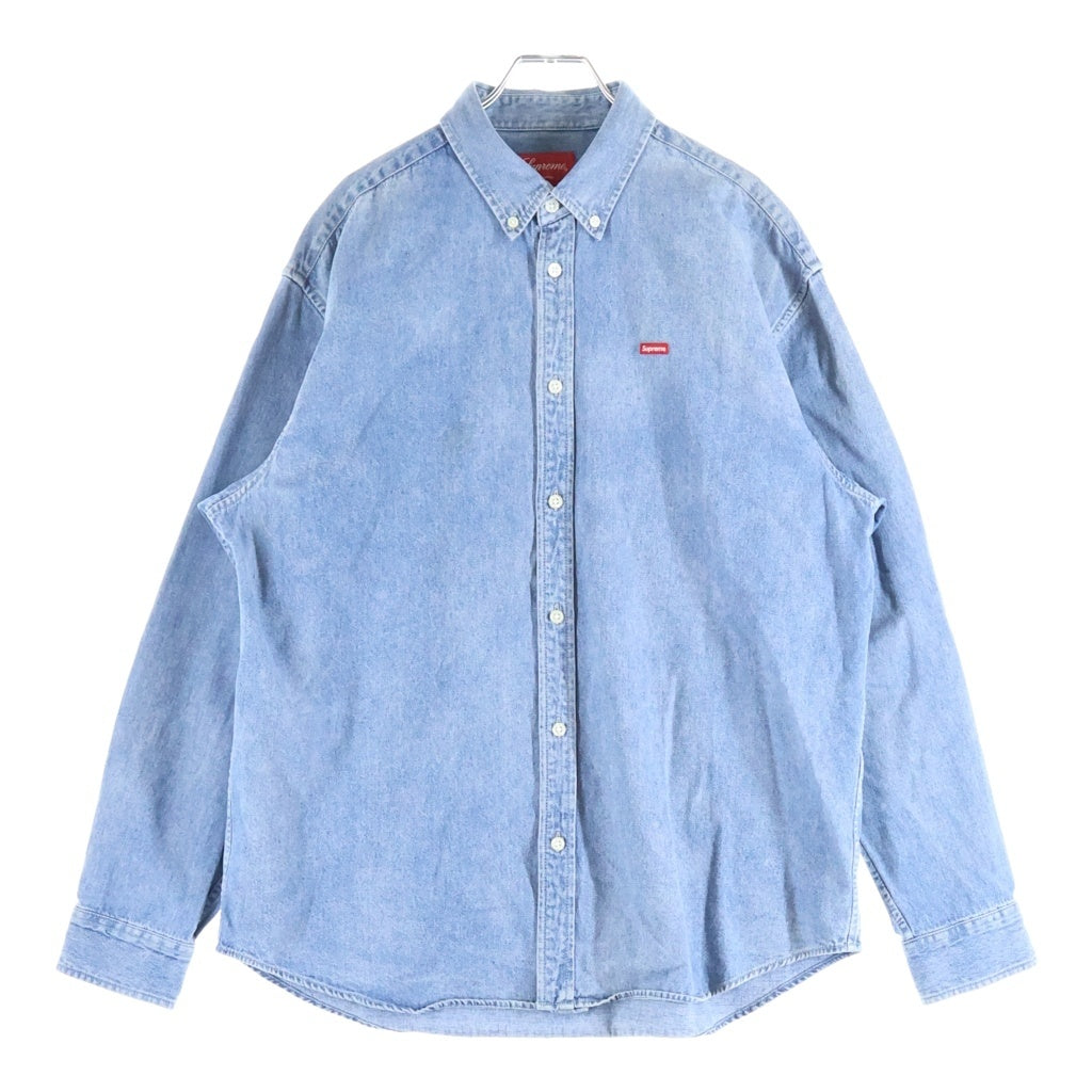 SUPREME(シュプリーム) 23SS Small Box Denim Shirt スモールボックスロゴ 長袖 デニムシャツ インディゴ