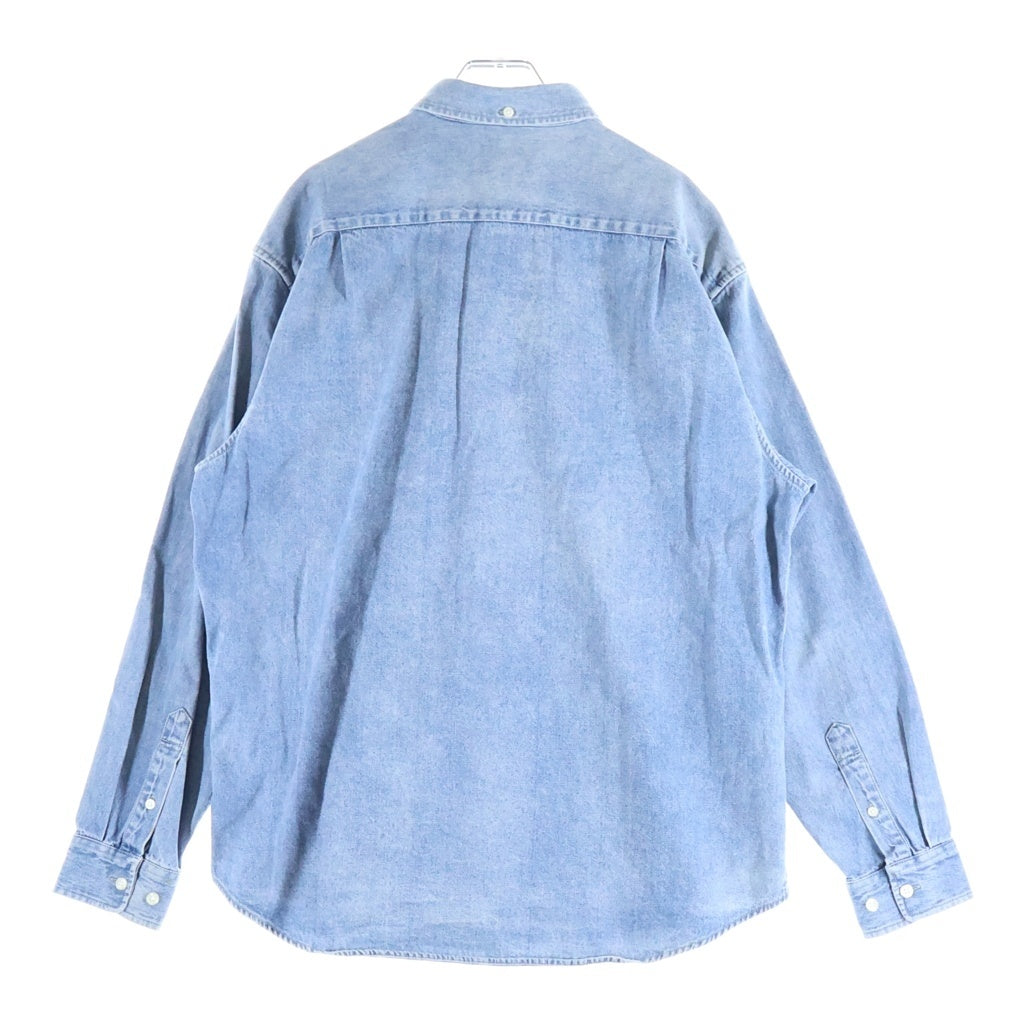 SUPREME(シュプリーム) 23SS Small Box Denim Shirt スモールボックスロゴ 長袖 デニムシャツ インディゴ