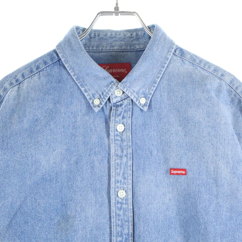 SUPREME(シュプリーム) 23SS Small Box Denim Shirt スモールボックスロゴ 長袖 デニムシャツ インディゴ
