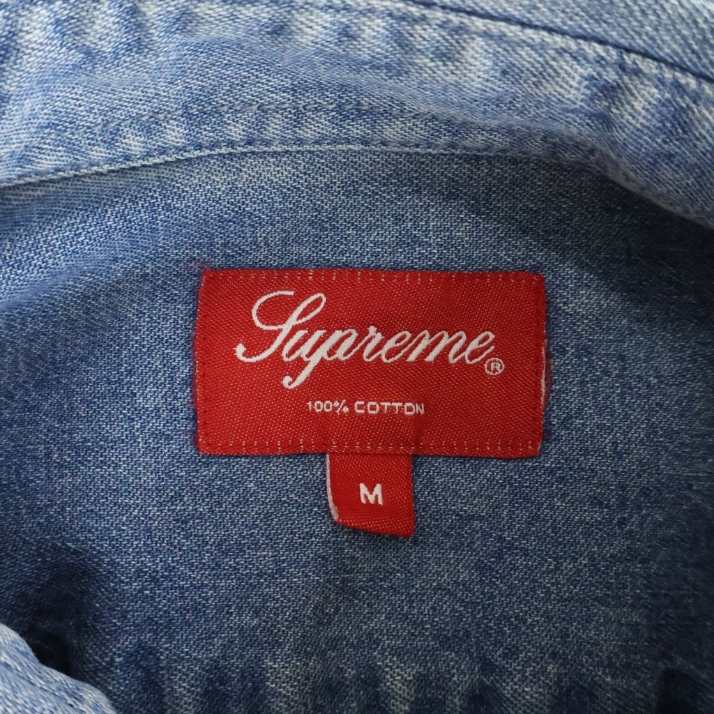 SUPREME(シュプリーム) 23SS Small Box Denim Shirt スモールボックスロゴ 長袖 デニムシャツ インディゴ