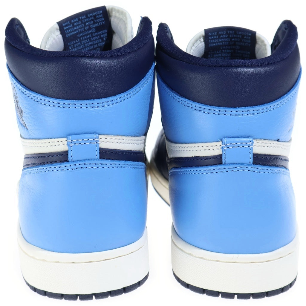 NIKE(ナイキ) AIR JORDAN 1 RETRO HIGH OG エアジョーダン1 レトロ ハイカットスニーカー ブルー/ホワイト US9/27cm 555088-140