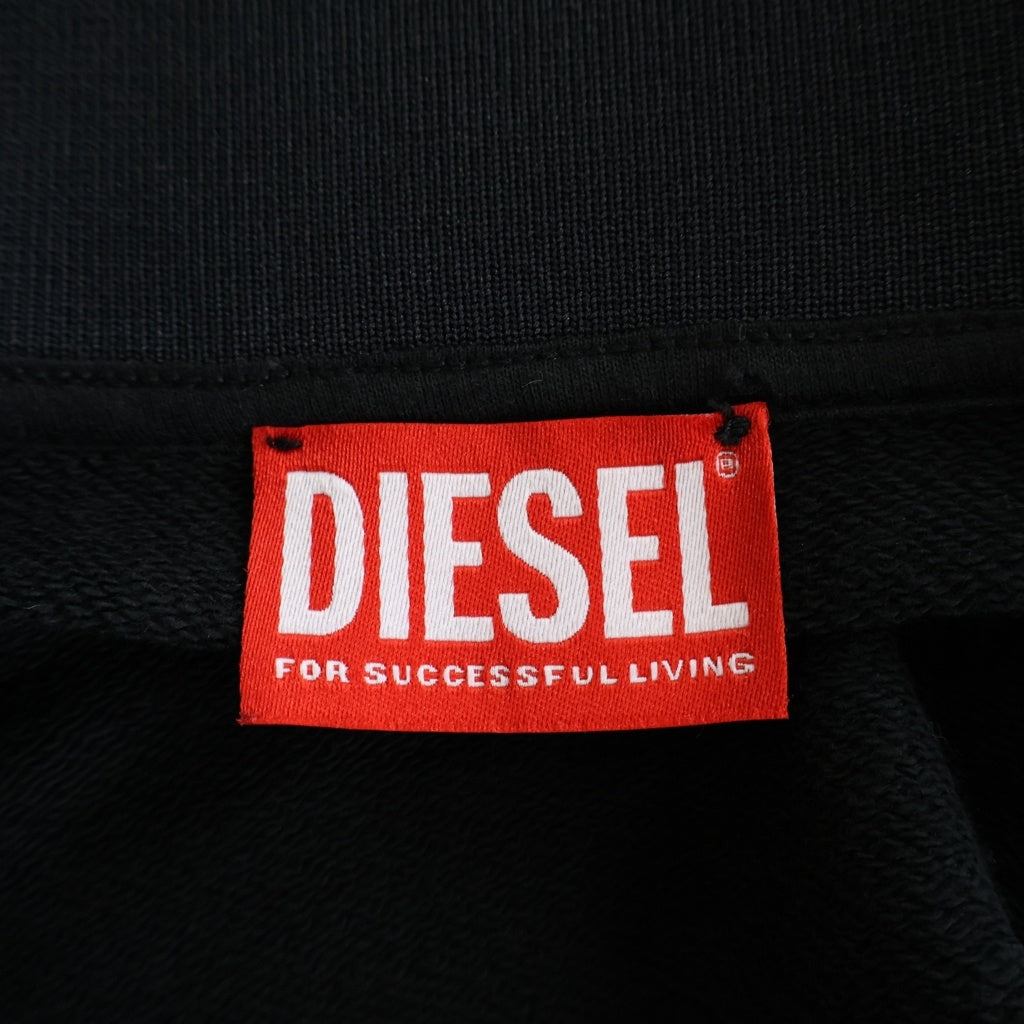 DIESEL(ディーゼル) 26AW S-GLOSSY ロゴプレート グロッシー ジップアップ トラックジャケット ブラック A22631 0NJCD