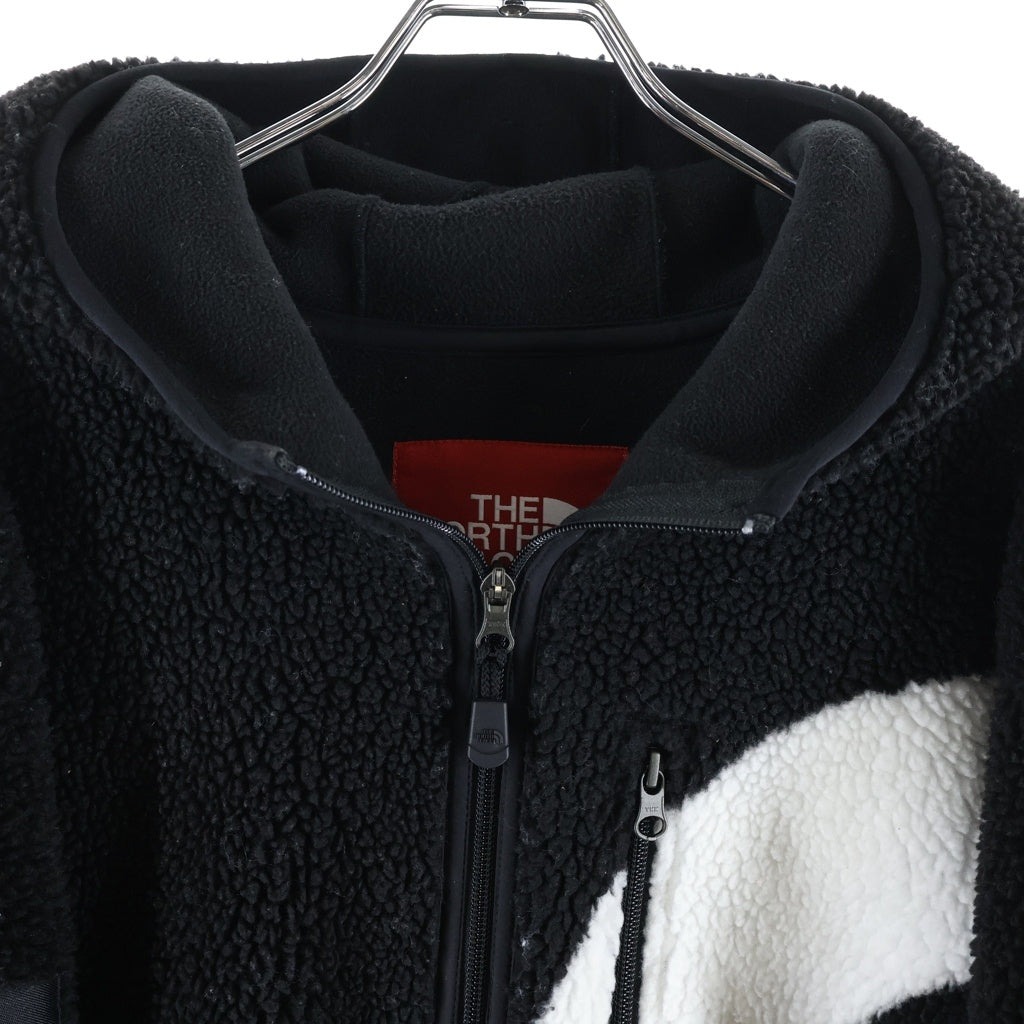 SUPREME(シュプリーム) 20AW ×THE NORTH FACE S Logo Hooded Fleece Jacket ザノースフェイス Sロゴ フーデッドフリースジャケット ブラック NF0A5EHN
