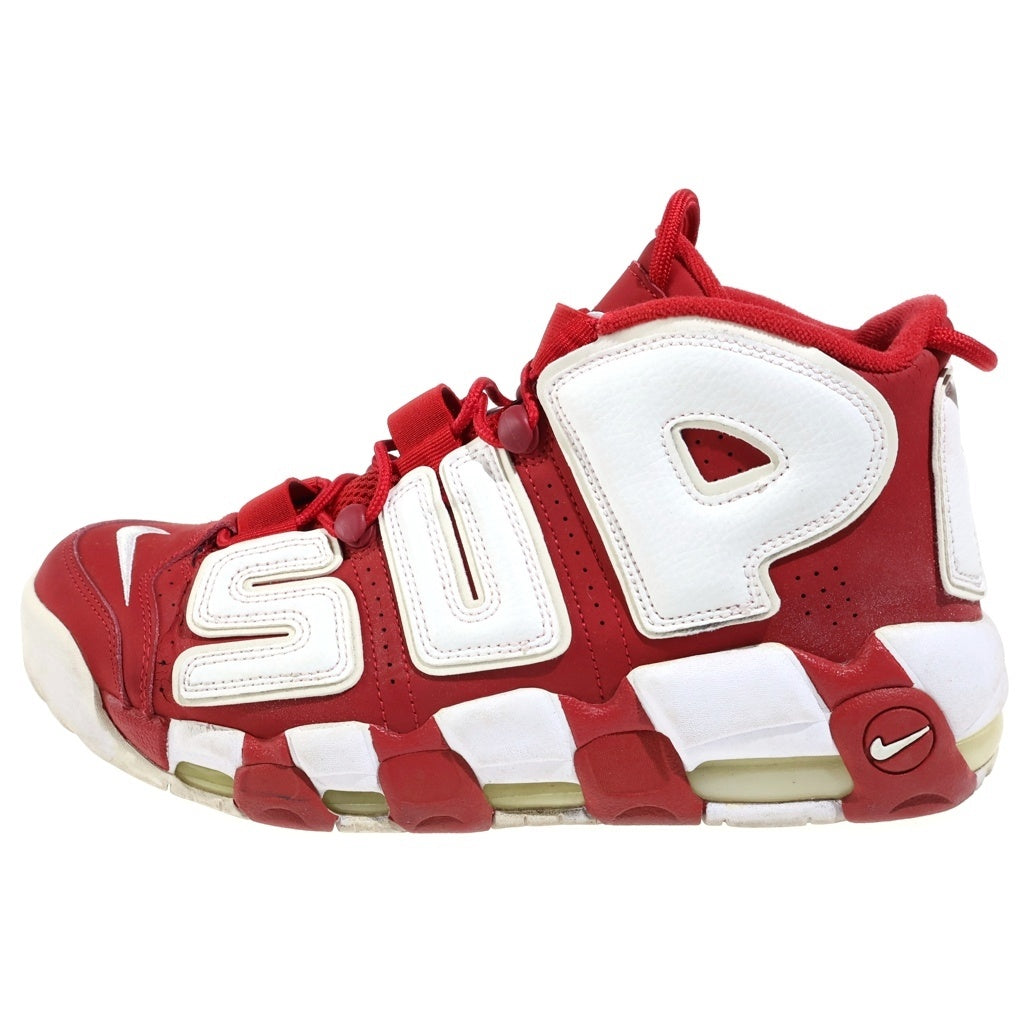 NIKE(ナイキ) 【観賞用2016年製】×SUPREME Air More Uptempo シュプリーム エアモアアップテンポ ローカットスニーカー レッド US10/28cm 902290-600