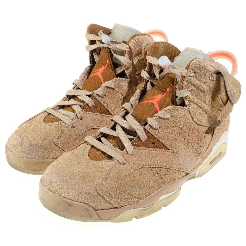 NIKE(ナイキ) ×TRAVIS SCOTT AIR JORDAN6 RETRO SP トラヴィススコット エアジョーダン レトロ ハイカットスニーカー ブラウン US10.5/28.5cm DH0690-200