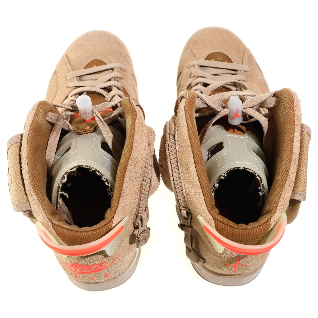 NIKE(ナイキ) ×TRAVIS SCOTT AIR JORDAN6 RETRO SP トラヴィススコット エアジョーダン レトロ ハイカットスニーカー ブラウン US10.5/28.5cm DH0690-200