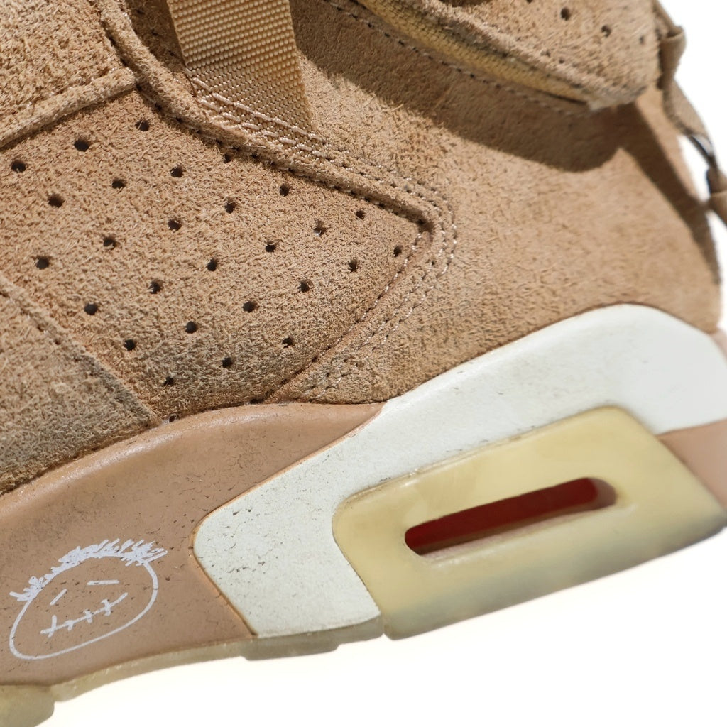 NIKE(ナイキ) ×TRAVIS SCOTT AIR JORDAN6 RETRO SP トラヴィススコット エアジョーダン レトロ ハイカットスニーカー ブラウン US10.5/28.5cm DH0690-200