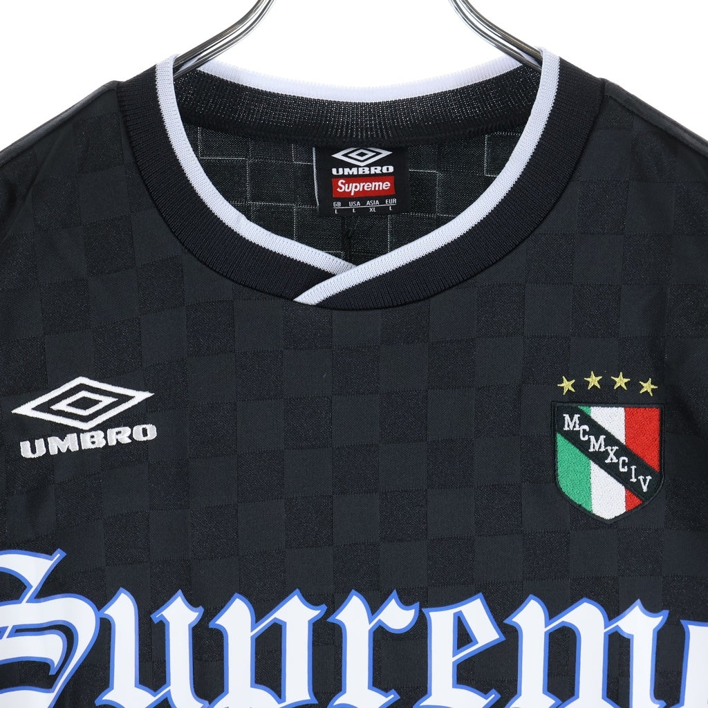 SUPREME(シュプリーム) 22SS ×UMBRO Soccer Jersey サッカージャージ Vネック半袖Tシャツ カットソー ブラック