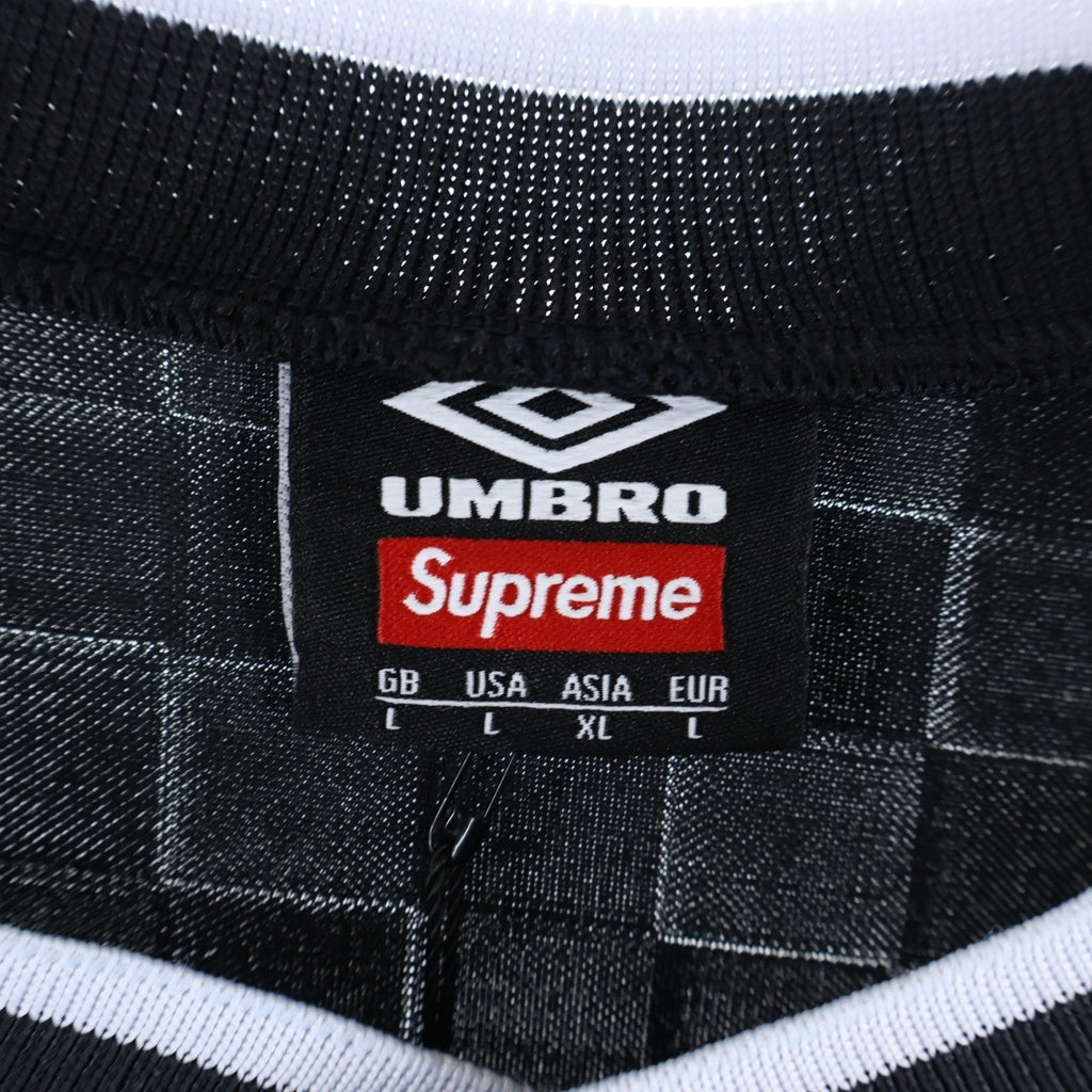 SUPREME(シュプリーム) 22SS ×UMBRO Soccer Jersey サッカージャージ Vネック半袖Tシャツ カットソー ブラック