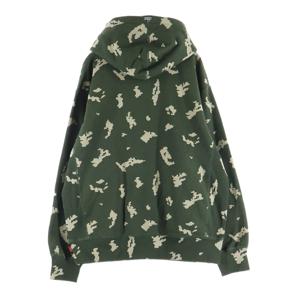 SUPREME(シュプリーム) 21AW Box Logo Hooded Sweatshirt Olive Russian Camo ロシアンカモ ボックスロゴ プルオーバーフーデッドスウェットパーカー グリーン