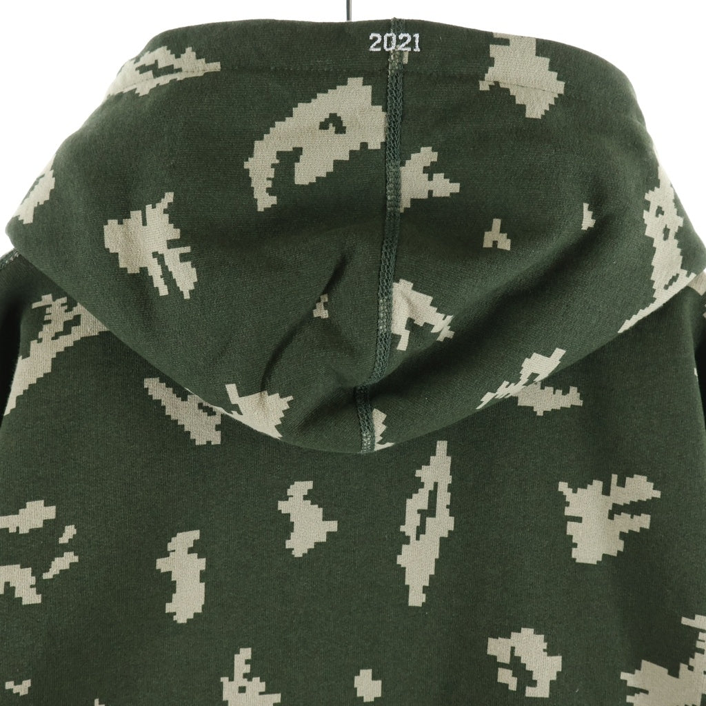 SUPREME(シュプリーム) 21AW Box Logo Hooded Sweatshirt Olive Russian Camo ロシアンカモ ボックスロゴ プルオーバーフーデッドスウェットパーカー グリーン