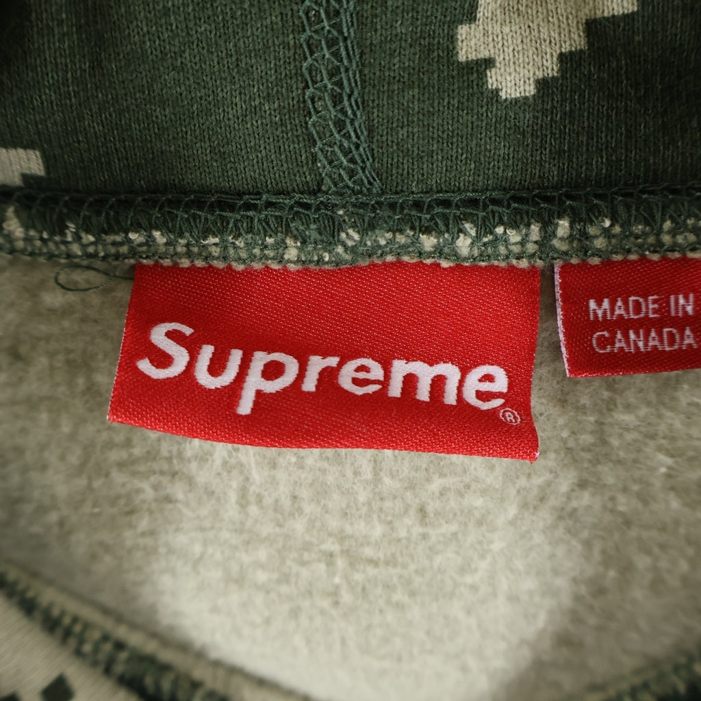 SUPREME(シュプリーム) 21AW Box Logo Hooded Sweatshirt Olive Russian Camo ロシアンカモ ボックスロゴ プルオーバーフーデッドスウェットパーカー グリーン