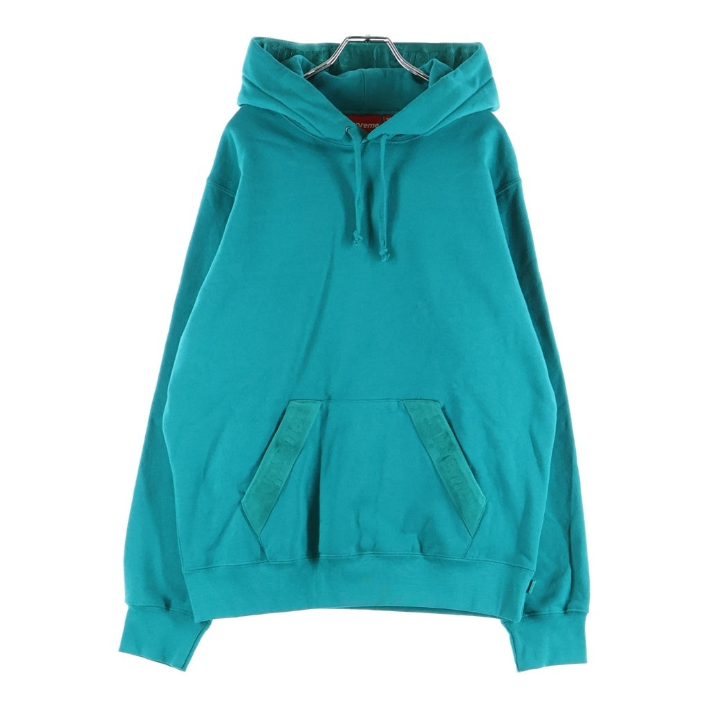 SUPREME(シュプリーム) 20SS Tonal Webbing Hooded Sweatshirt トーナル ウェビング ロゴテープ プルオーバーフーデッドスウェットパーカー ブルー