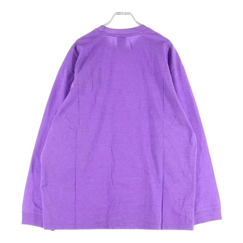 SUPREME(シュプリーム) 22AW xThe North Face Pigment Printed L/S Top ザノースフェイス ピグメント プリンテッド クルーネック長袖Tシャツ ロングスリーブカットソー パープル NF0A82SNICR