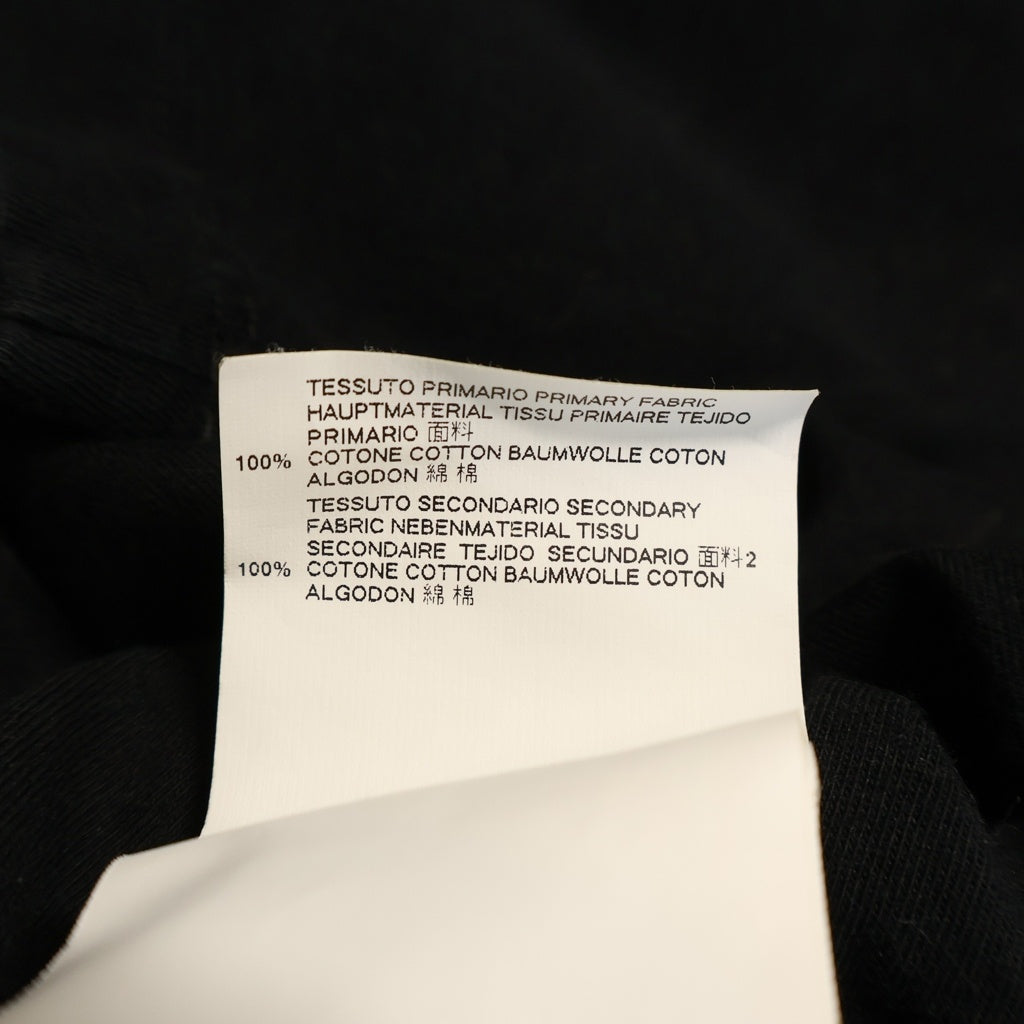 MM6 Maison Margiela(エムエムシックスメゾンマルジェラ) 18SS バックプリント クルーネック 半袖Tシャツ カットソー ブラック S32GC0483 S21058