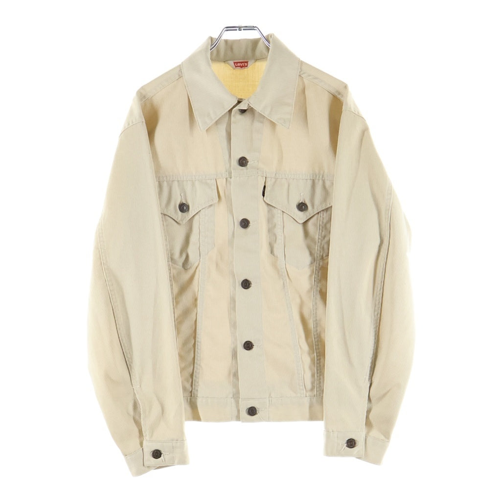 Levi's(リーバイス) 70S VINTAGE 70505 PIQUE ヴィンテージ黒タブBIG E ボタン裏88 ピケ トラッカージャケット ベージュ