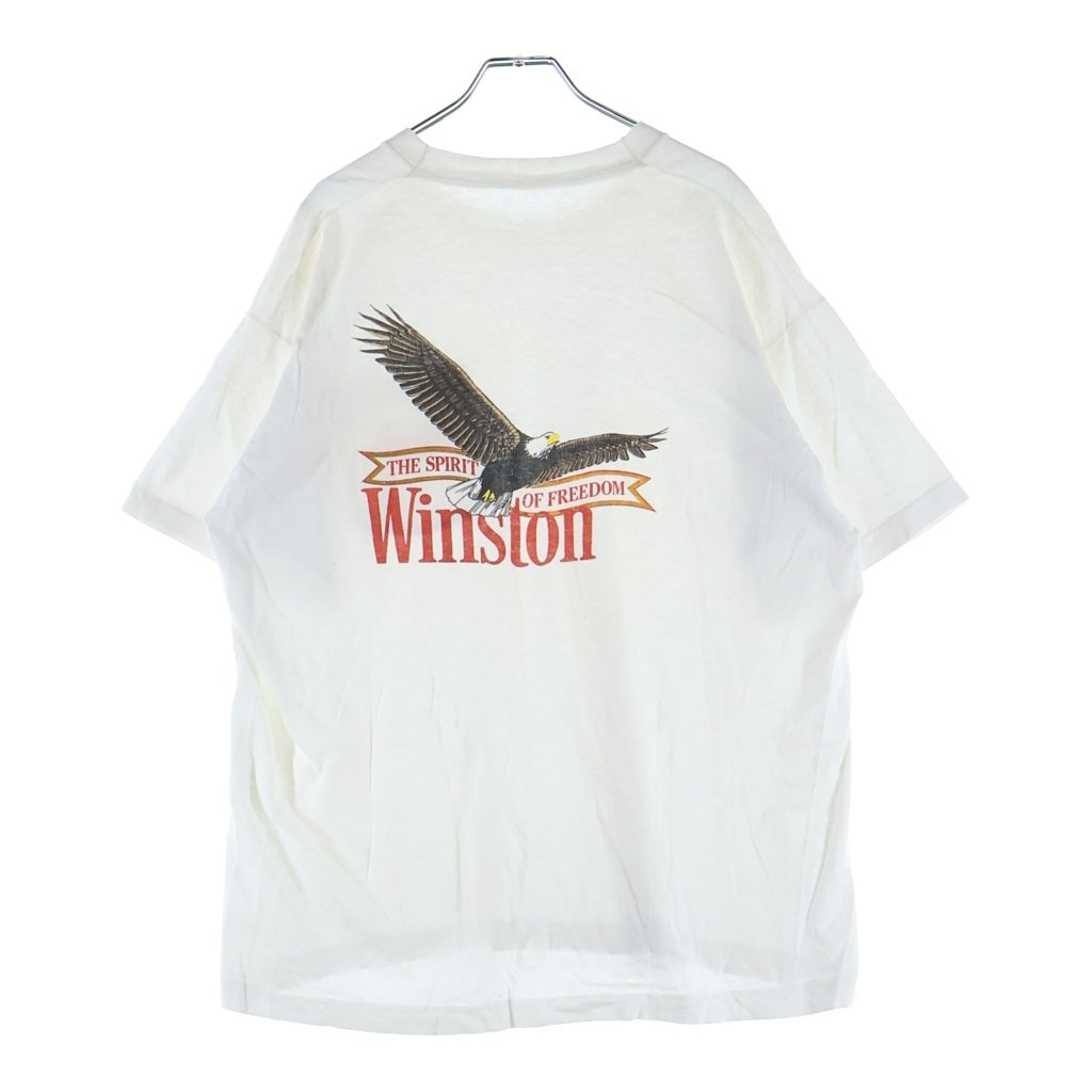 VINTAGE(ヴィンテージ) 90S VINTAGE WINSTON POCKET TEE ヴィンテージ ウィンストン ロゴプリント ポケットTシャツ 半袖クルーネックカットソー ホワイト
