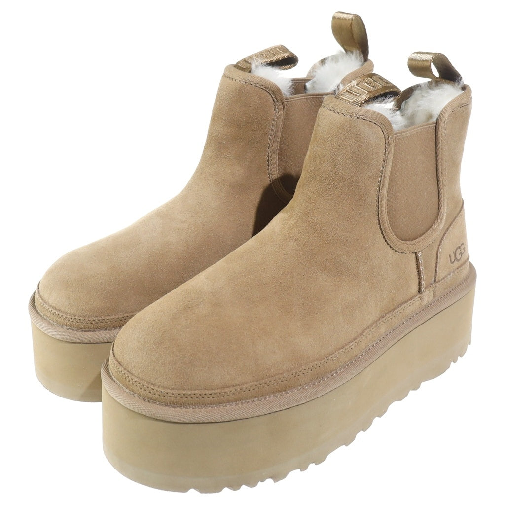 UGG(アグ) NEUMEL PLATFORM CHELSEA ニューメル プラットフォーム チェルシーブーツ レディース ブラウン 1134526