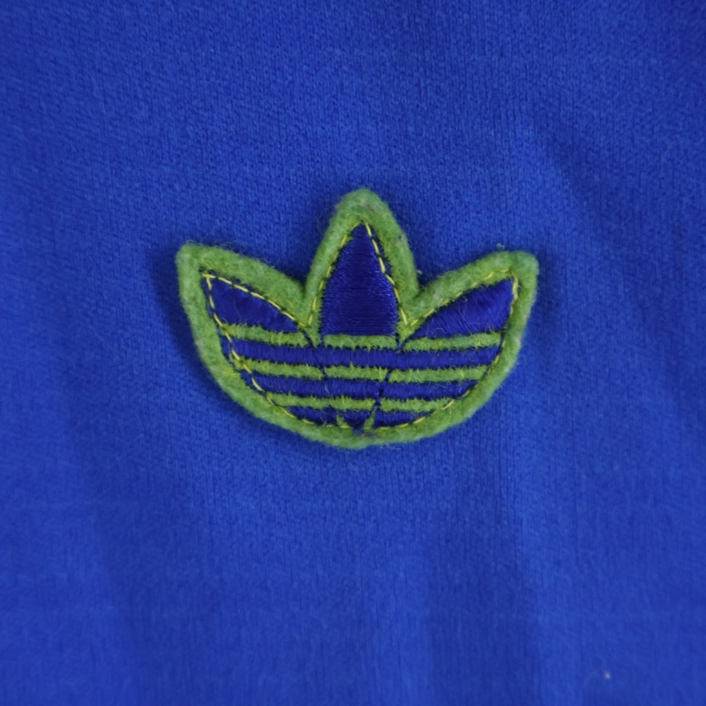 adidas(アディダス) 80S VINTAGE ヴィンテージ トレフォイルロゴ ジップアップトラックジャケット ブルー