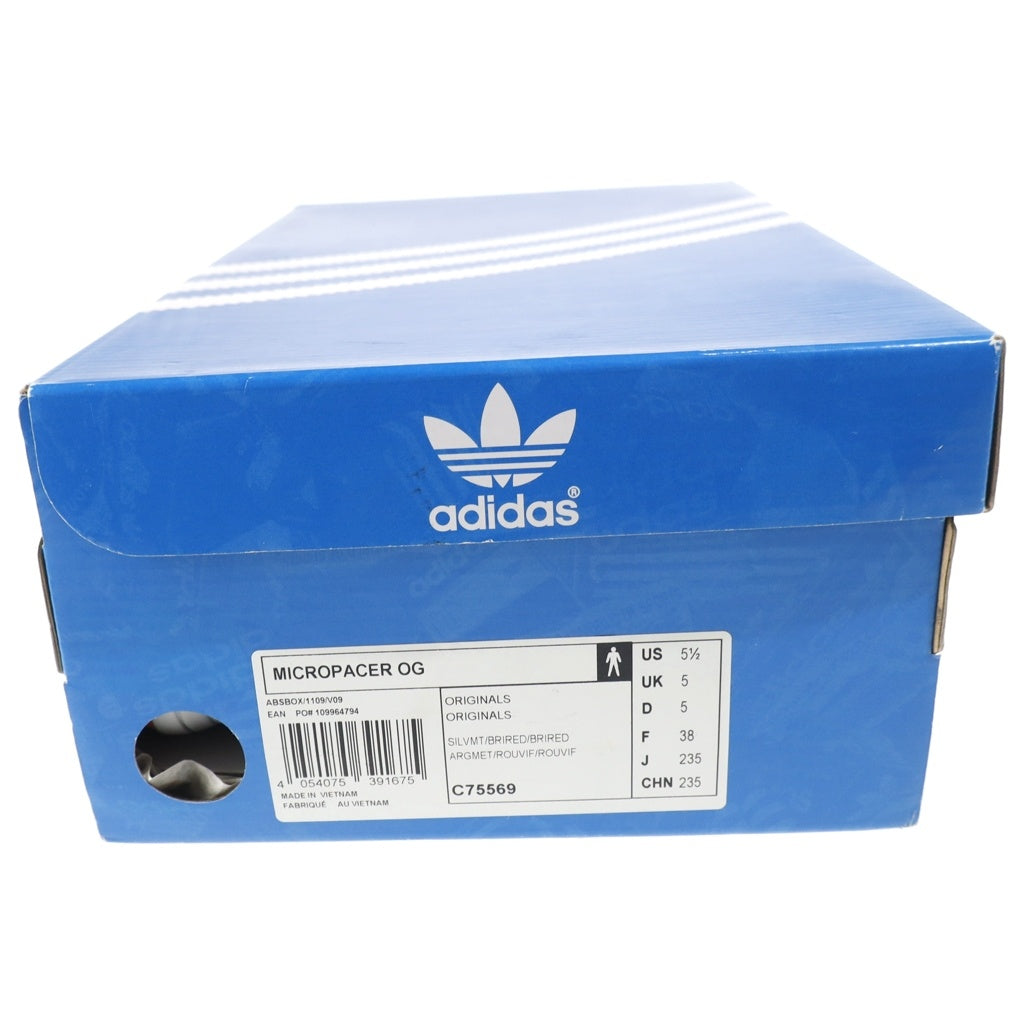 adidas(アディダス) 【観賞用 2014年製】 MICROPACER マイクロペーサー 30周年記念モデル ローカットスニーカー シルバー レディース US5.5/23.5cm C75569