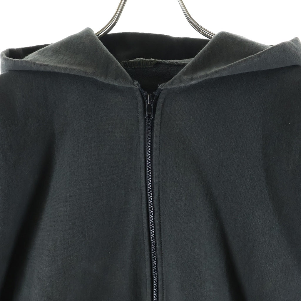 AURALEE(オーラリー) 16SS SUPER MILLED SWEAT ZIP PARKA ジップアップフーデッドスウェットパーカー グレー A6AP02SM