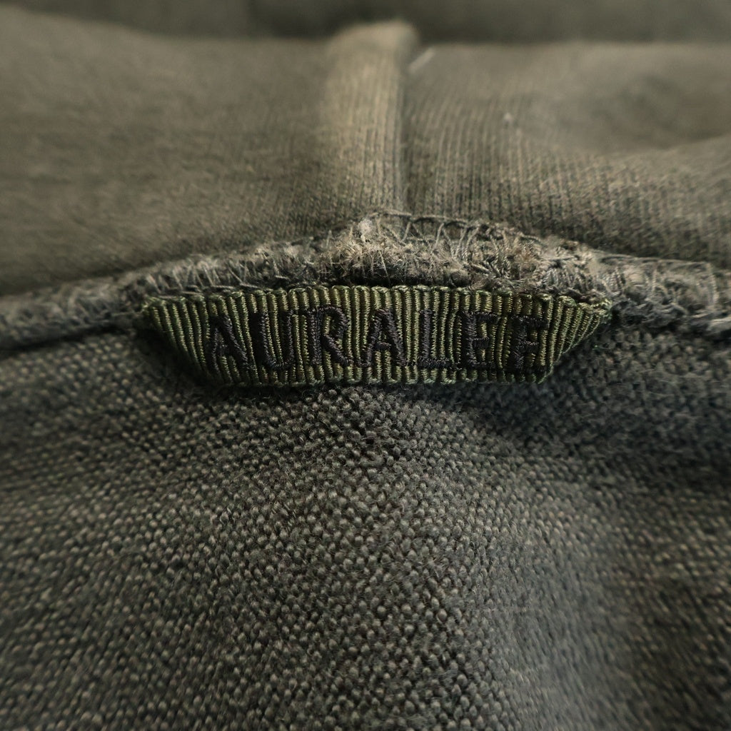 AURALEE(オーラリー) 16SS SUPER MILLED SWEAT ZIP PARKA ジップアップフーデッドスウェットパーカー グレー A6AP02SM