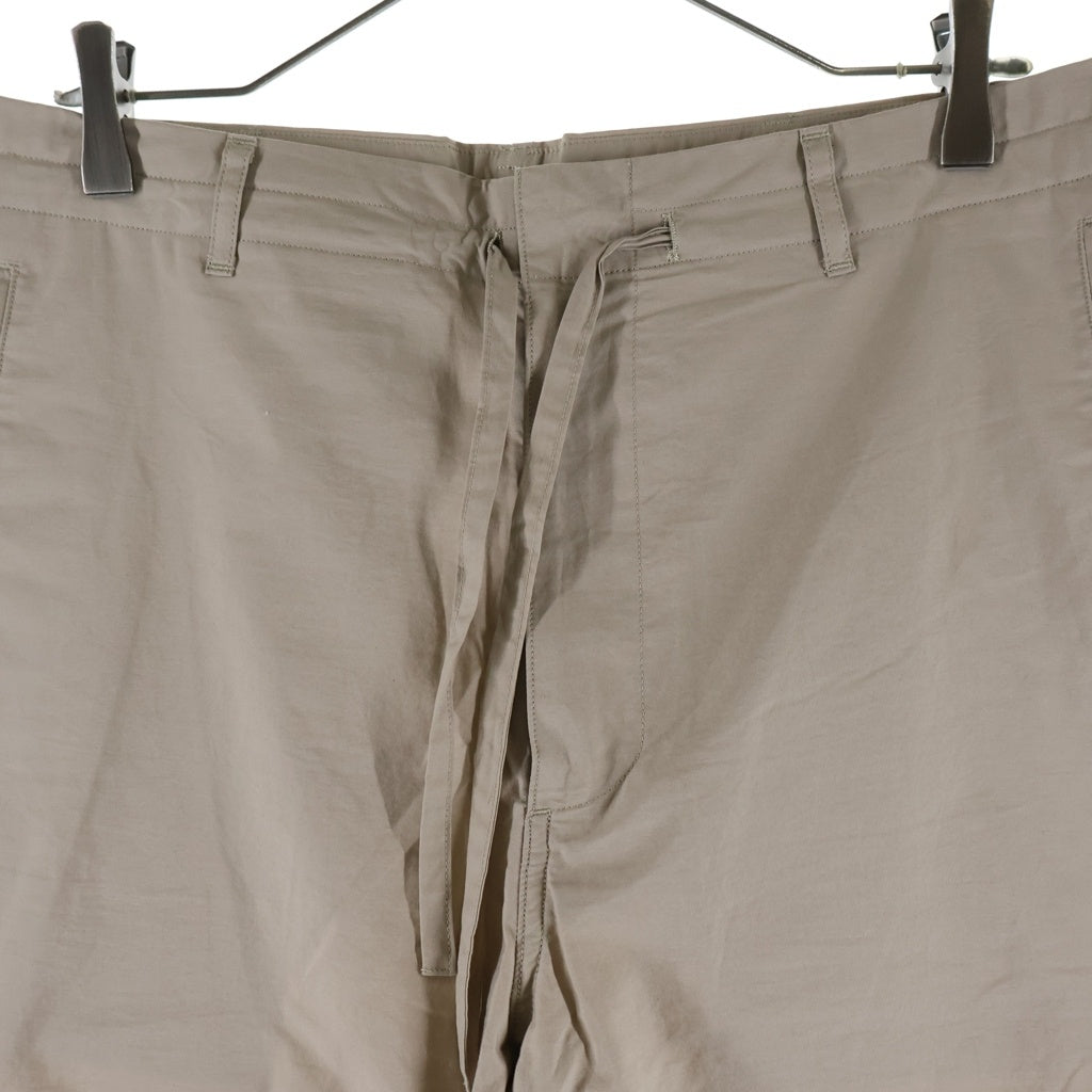 AURALEE(オーラリー) 18SS SELVEDGE WEATHER CLOTH EASY PANTS セルベッジ ウェザークロス ドローストリングイージーパンツ ベージュ A8SP03WC