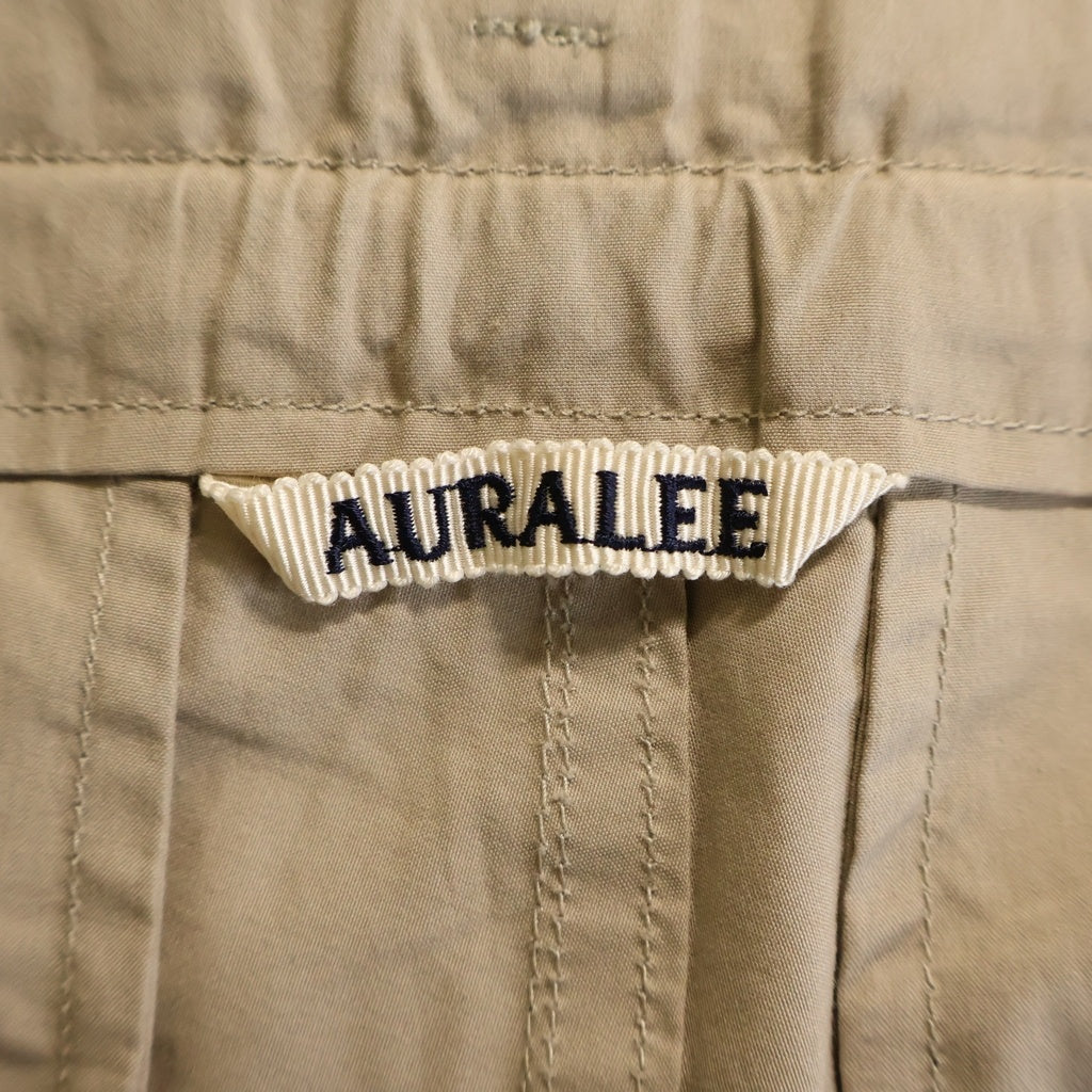 AURALEE(オーラリー) 18SS SELVEDGE WEATHER CLOTH EASY PANTS セルベッジ ウェザークロス ドローストリングイージーパンツ ベージュ A8SP03WC
