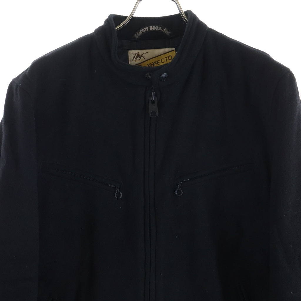 NEIGHBORHOOD(ネイバーフッド) ×SCHOTT ショット ウール シングルライダースジャケット ブラック SHNH-JK-01