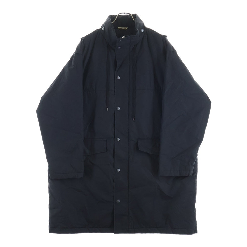 AURALEE(オーラリー) FINX NYLON OX BATTING HOODED COAT フィンクスナイロン オックス バッティングフーデッドコート ブラック A8AC01NO