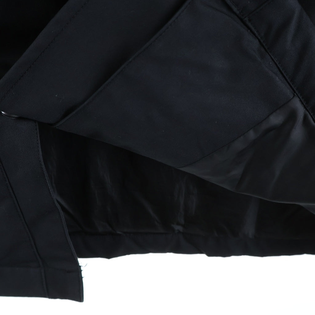 AURALEE(オーラリー) FINX NYLON OX BATTING HOODED COAT フィンクスナイロン オックス バッティングフーデッドコート ブラック A8AC01NO
