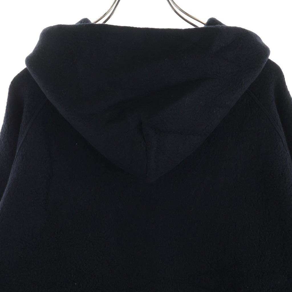 COMOLI(コモリ) 21AW ウール ジップアップパーカー フーディー ブラック L03-05004