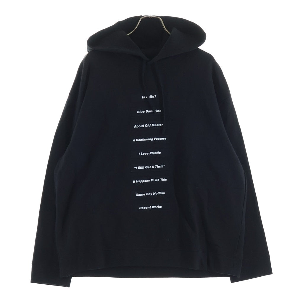 RAF SIMONS(ラフシモンズ) 18SS Classic Hoodie クラシックロゴ プルオーバーフーディー パーカー ブラック 181-164