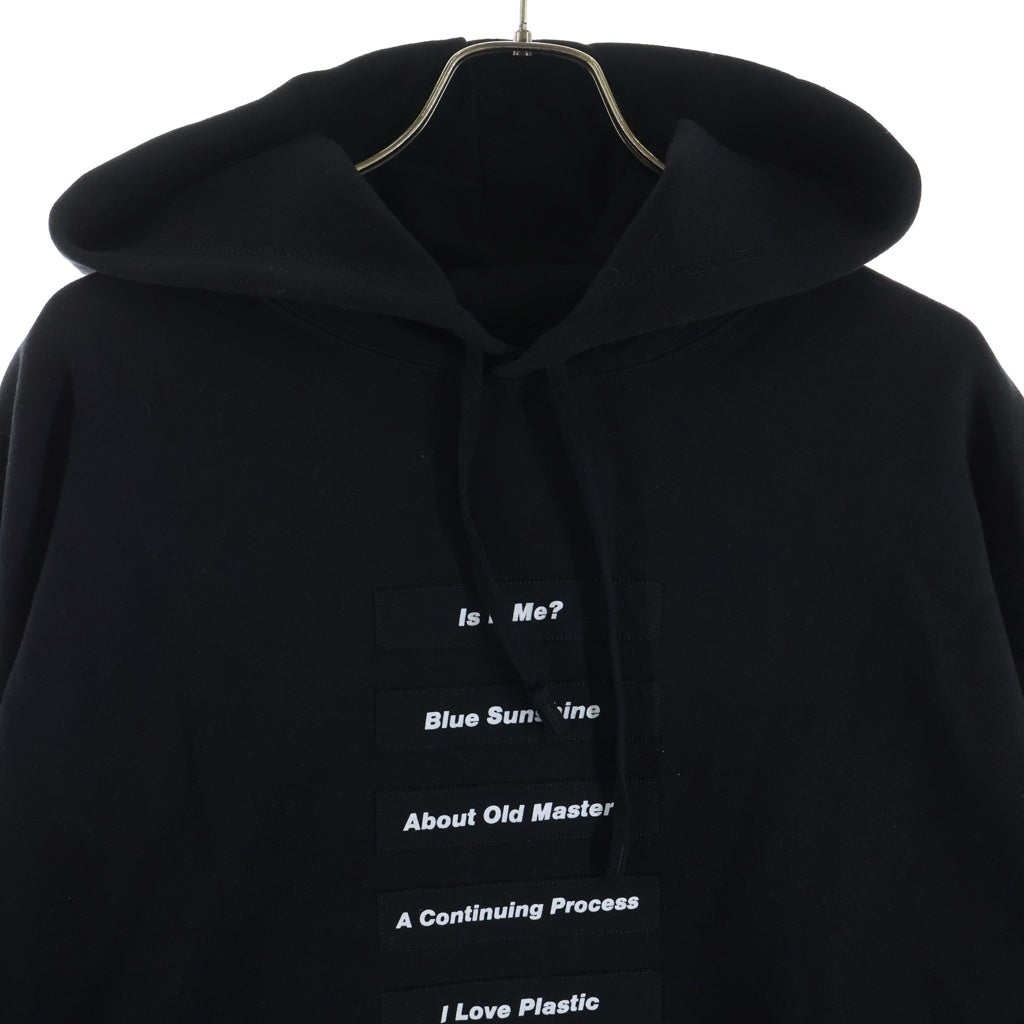 RAF SIMONS(ラフシモンズ) 18SS Classic Hoodie クラシックロゴ プルオーバーフーディー パーカー ブラック 181-164