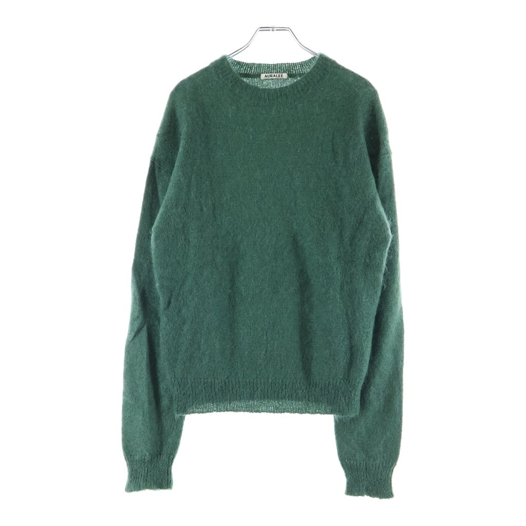 AURALEE(オーラリー) SUPER KID MOHAIR KNIT P/O スーパーキッド モヘアニット セーター グリーン A7AP01KM