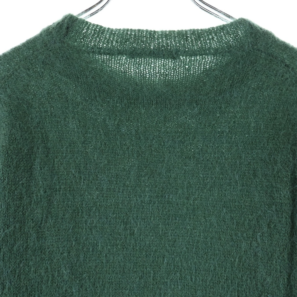 AURALEE(オーラリー) SUPER KID MOHAIR KNIT P/O スーパーキッド モヘアニット セーター グリーン A7AP01KM