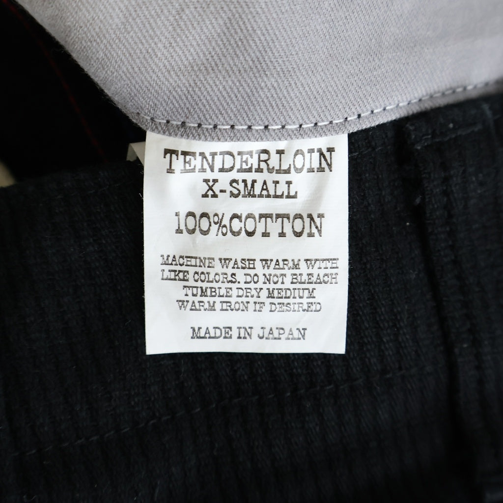 TENDERLOIN(テンダーロイン) BDP PIQUE BLACK WASH ブラックウォッシュ コットン ピケパンツ