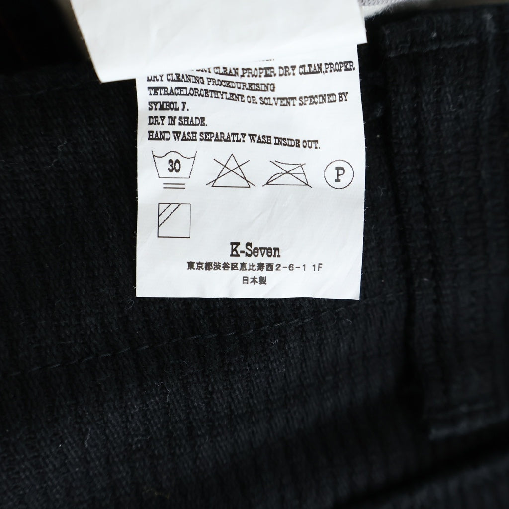 TENDERLOIN(テンダーロイン) BDP PIQUE BLACK WASH ブラックウォッシュ コットン ピケパンツ