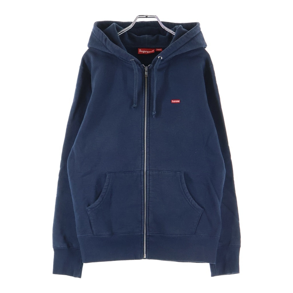 SUPREME(シュプリーム) Small Box Zip Up Hooded Sweatshirt スモールボックスロゴ ジップアップフーディ スウェットパーカー ネイビー