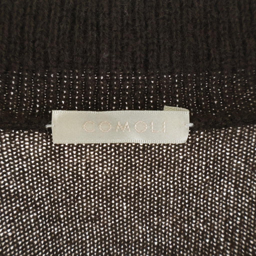 COMOLI(コモリ) 16AW カシミヤ ニットセーター カーディガン ブラウン J03-06004