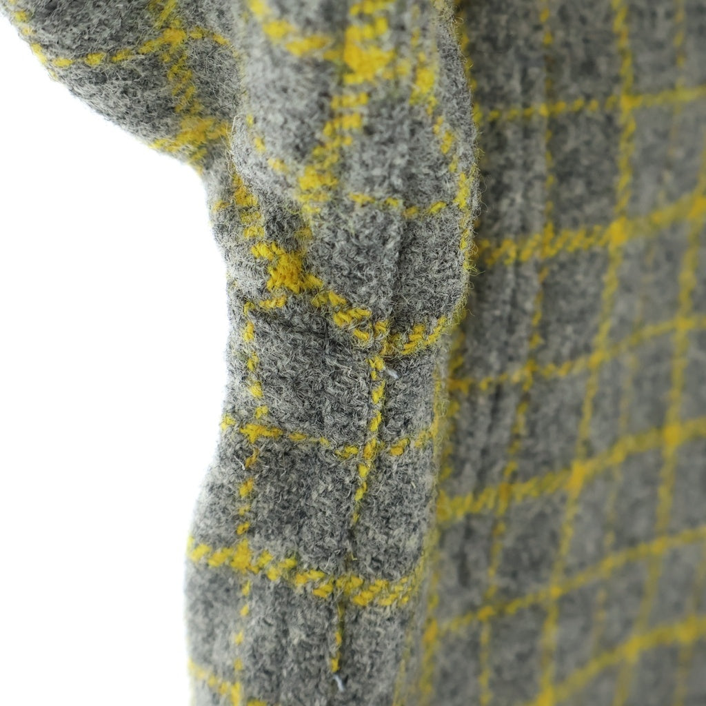 JUNYA WATANABE COMME des GARCONS(ジュンヤワタナベ コムデギャルソン) 02AW AD2002 Harris Tweed ハリスツイード チェック ウールジャケット グレー/イエロー WG-J021