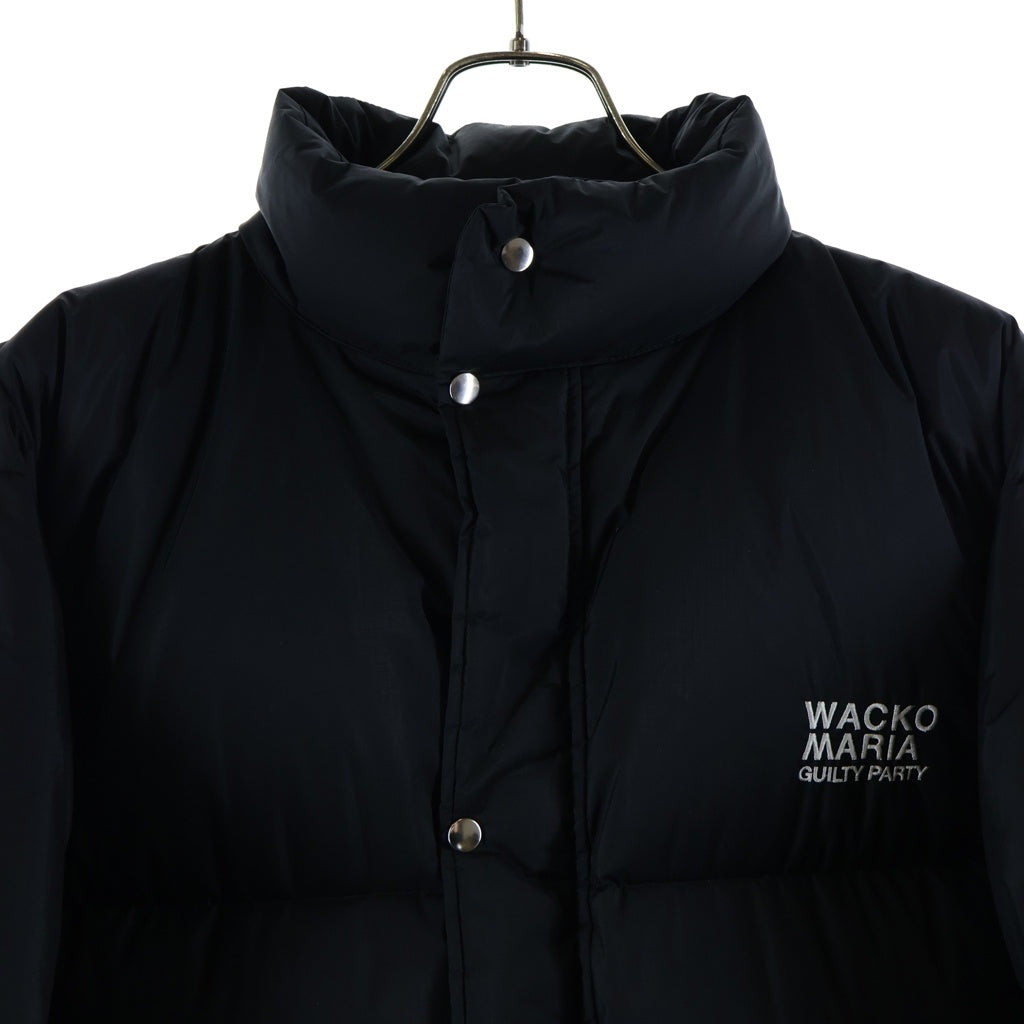 WACKO MARIA(ワコマリア) 23AW ×NANGA DOWN JACKET ナンガ ロゴ刺繍 ダウンジャケット ブラック 23FW-WMO-NA04