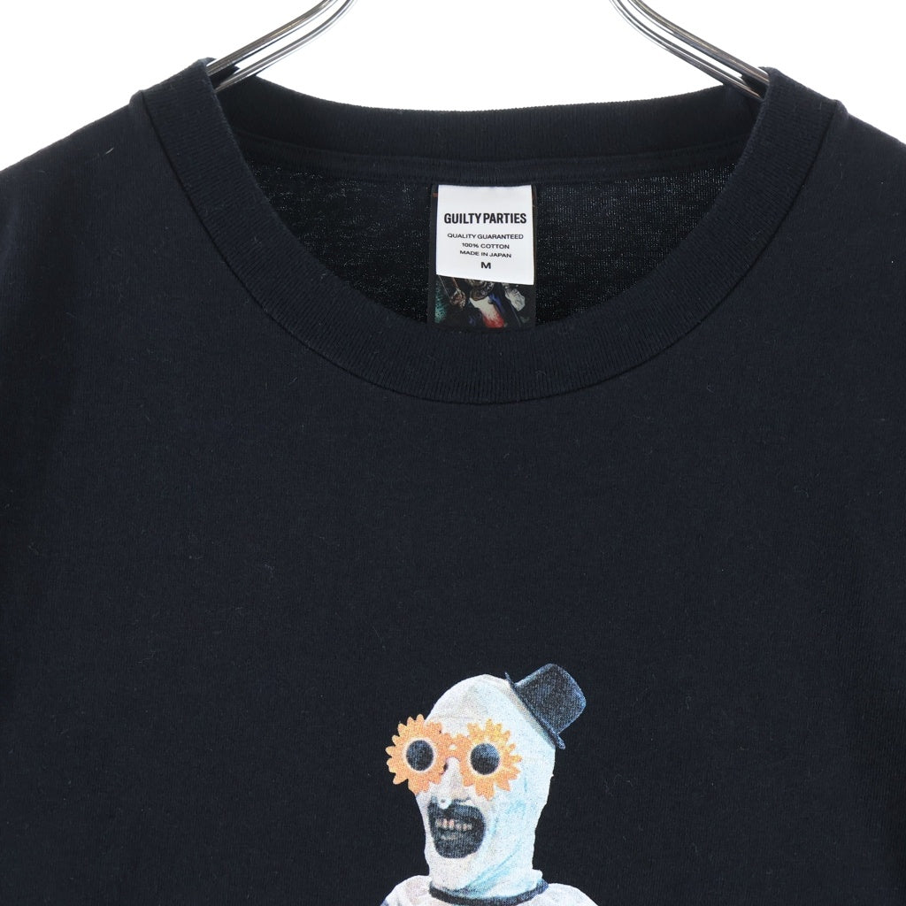 WACKO MARIA(ワコマリア) ×TERRIFIER CREW NECK T-SHIRT テリファー フロントプリント クルーネックTシャツ 半袖 カットソー ブラック