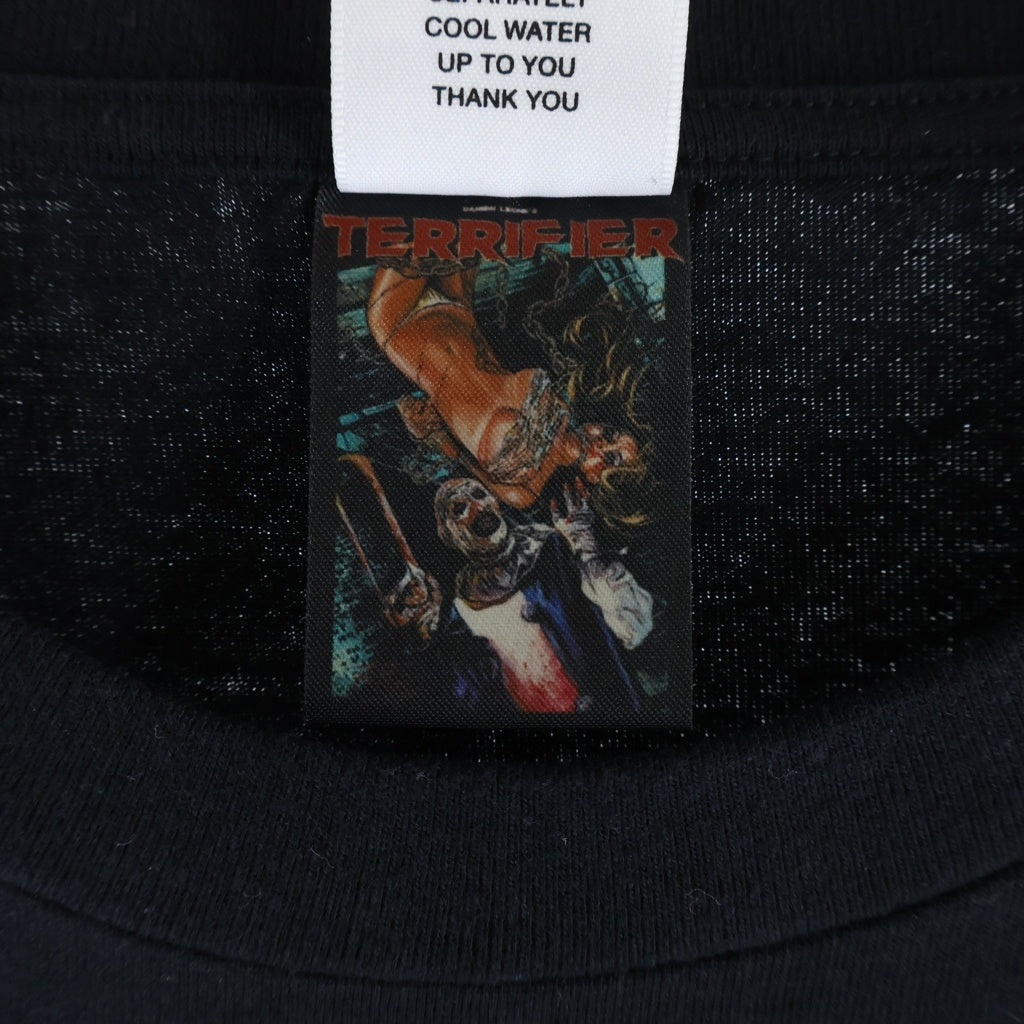 WACKO MARIA(ワコマリア) ×TERRIFIER CREW NECK T-SHIRT テリファー フロントプリント クルーネックTシャツ 半袖 カットソー ブラック