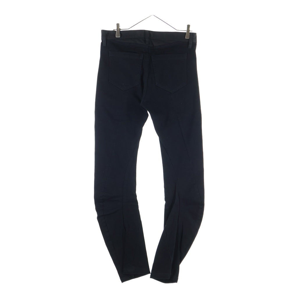 JULIUS(ユリウス) 21AW 10oz STRETCH DENIM ジップフライ ローライズ ストレッチ スキニーデニムパンツ ブラック 757PAM7