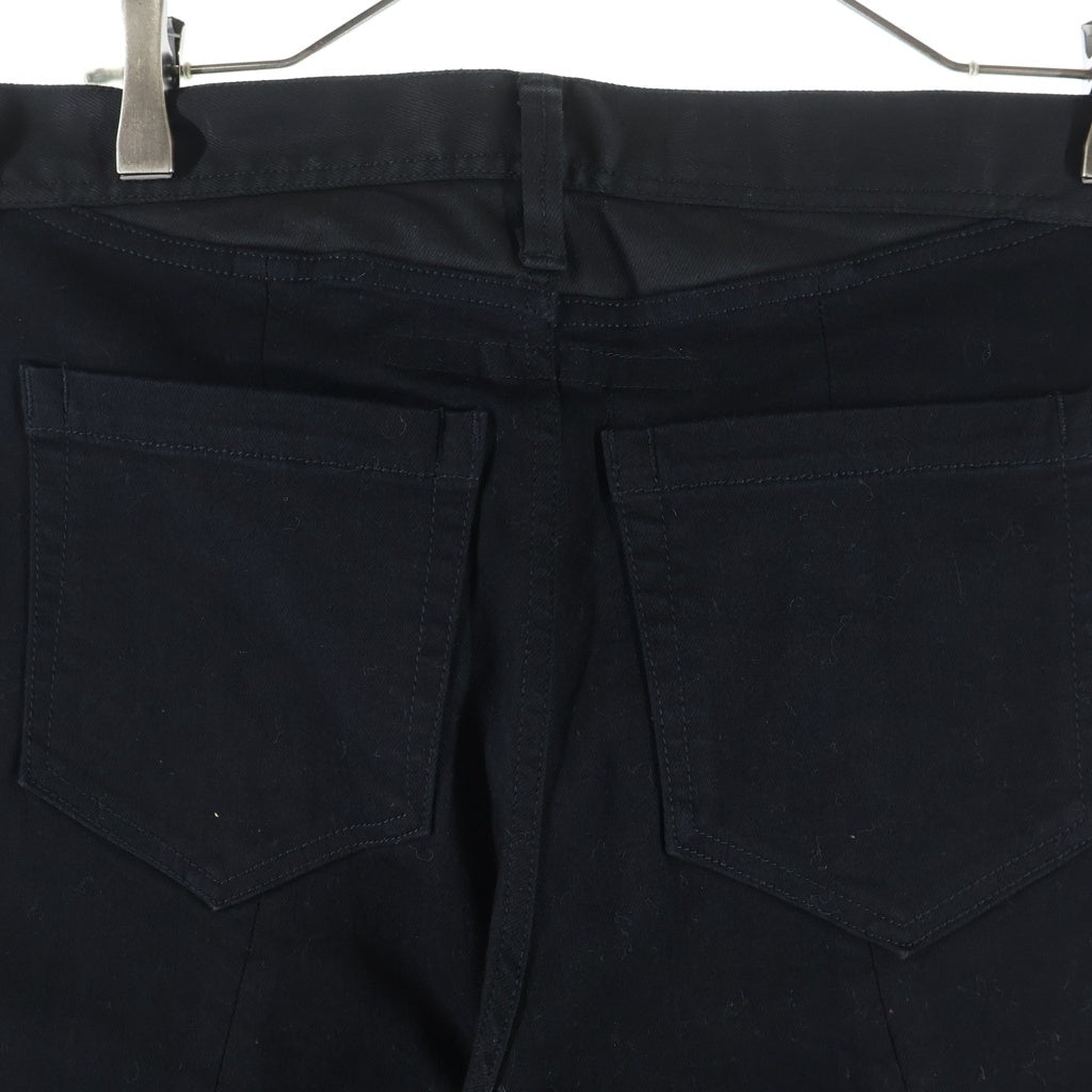 JULIUS(ユリウス) 21AW 10oz STRETCH DENIM ジップフライ ローライズ ストレッチ スキニーデニムパンツ ブラック 757PAM7