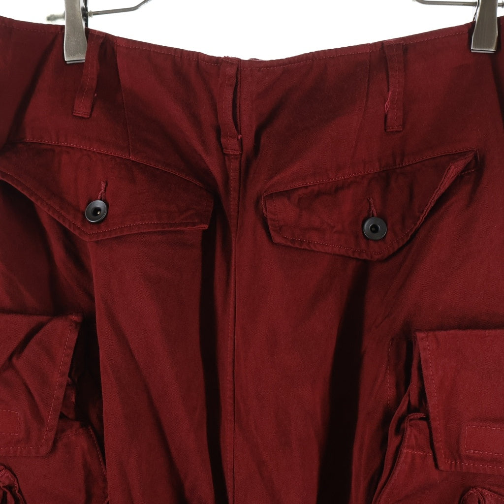 JULIUS(ユリウス) EDGE SEAM GASMASK CARGO PANTS エッジシーム ガスマスク カーゴパンツ レッド B37PAM12