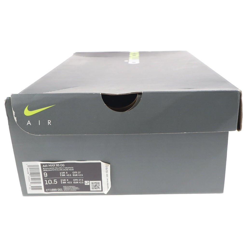 NIKE(ナイキ) AIR MAX 95 OG エアマックス95 2020 ローカットスニーカー グレー/イエロー US9/27cm CT1689-001