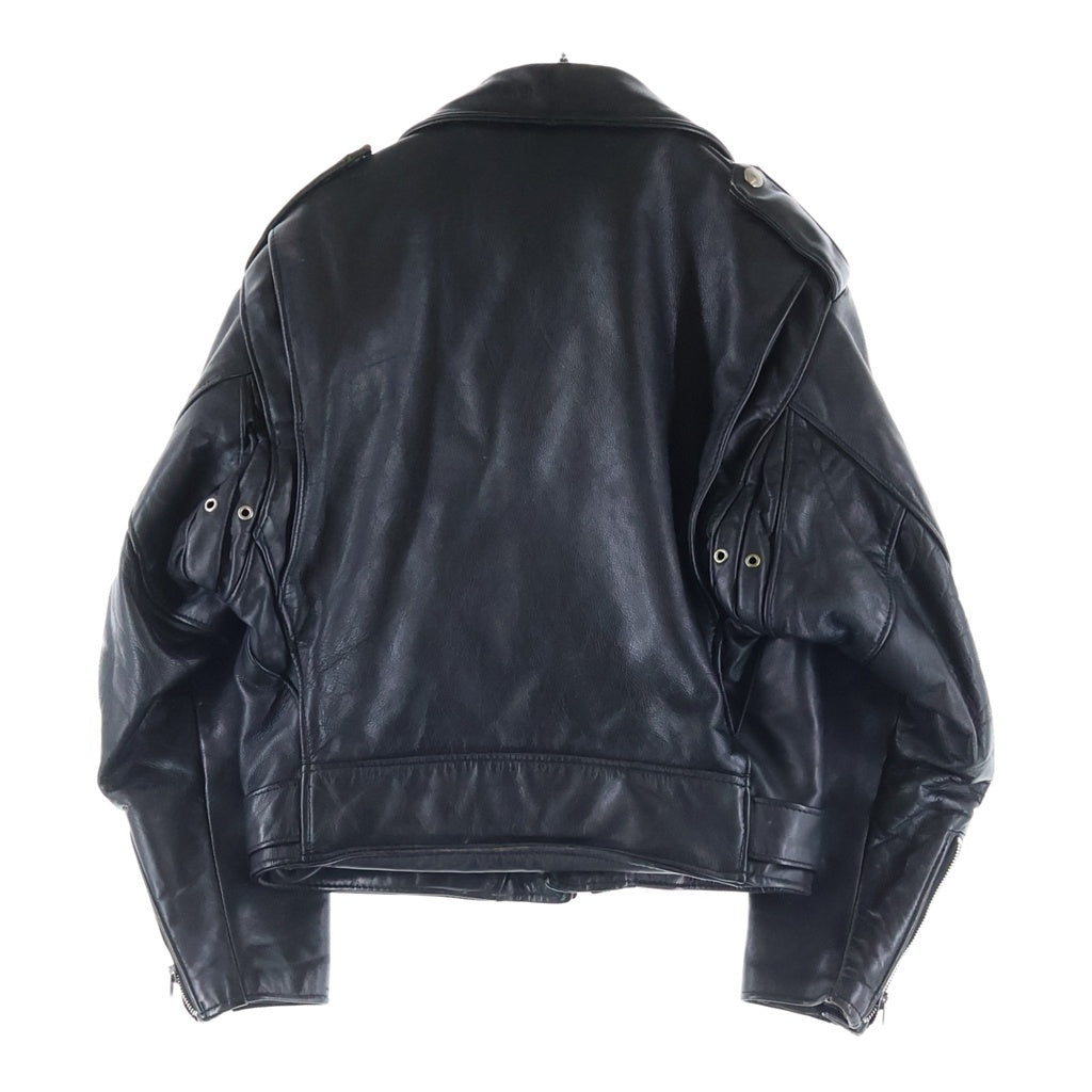 SCHOTT(ショット) 80-90S VINTAGE 608W ヴィンテージ バイカータグ後期 USA製 ダブルライダース レザージャケット ブラック