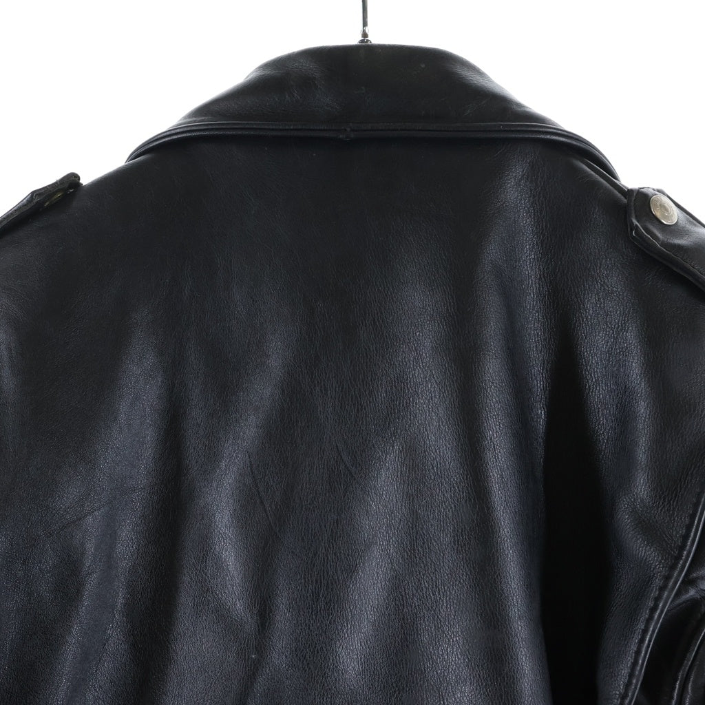 SCHOTT(ショット) 80-90S VINTAGE 608W ヴィンテージ バイカータグ後期 USA製 ダブルライダース レザージャケット ブラック